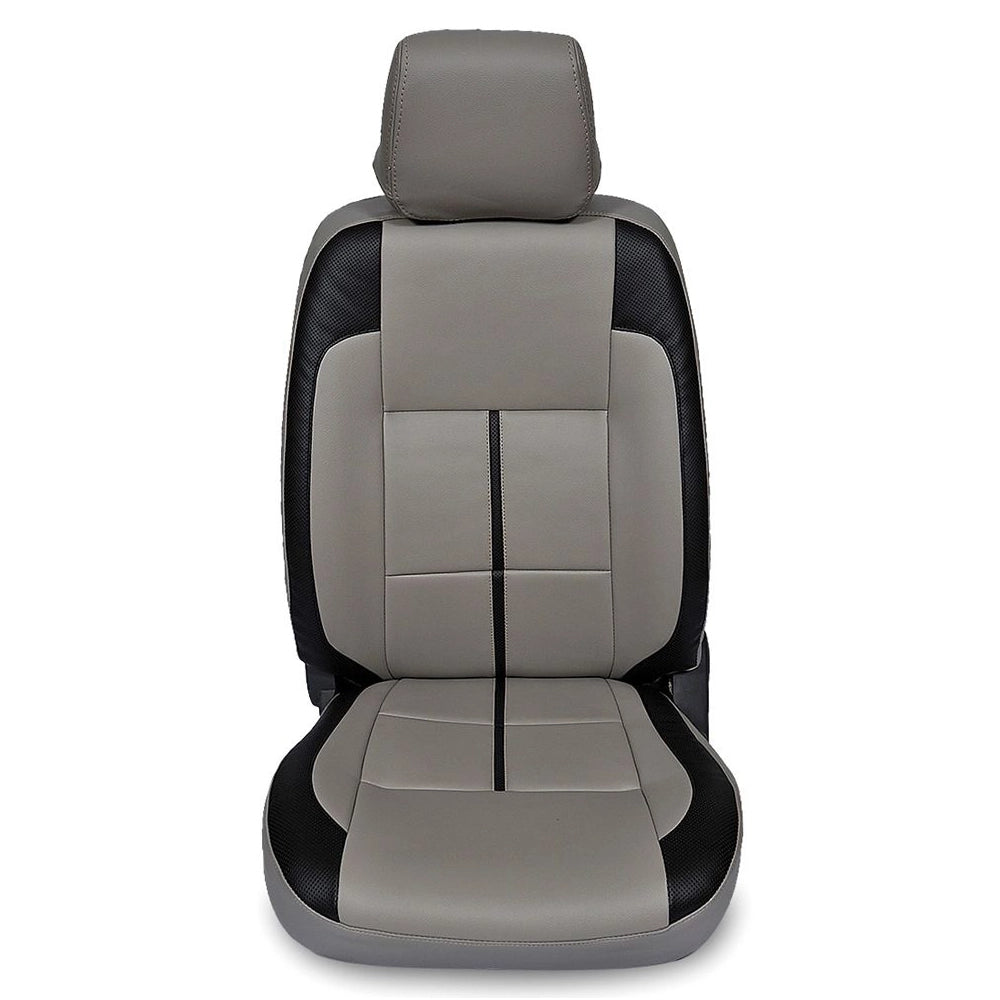 Royal LifeStyle 5 Seater Seat covers ( Standard Leather) ( Black & Grey)-1